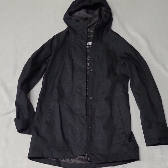 The North Face Womens Small Black Hooded Jacket Coat Rain - Picture 6 of 6